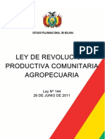 LEY 144 de Revolucion Productiva