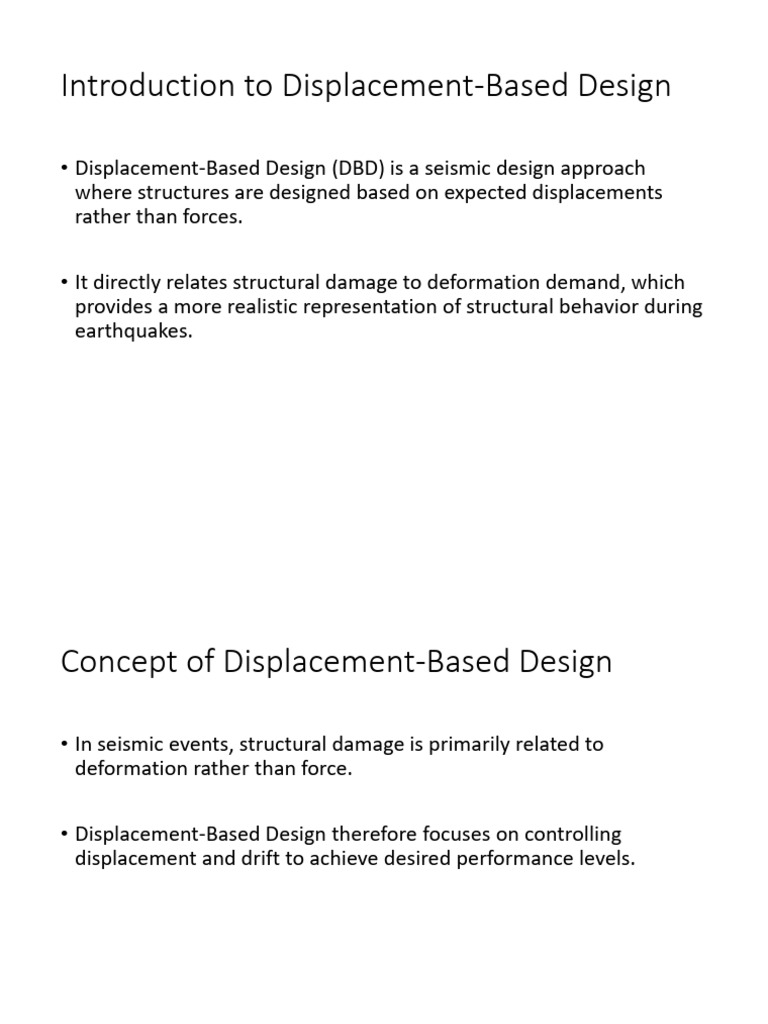 Displacement Based Design | PDF | Applied And Interdisciplinary Physics ...