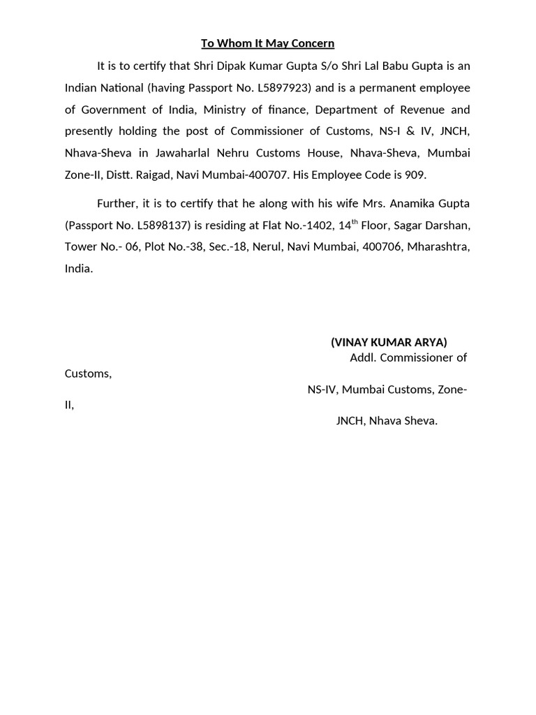 Personal Letters of Dipak Gupta Sir | PDF | Government Of India ...