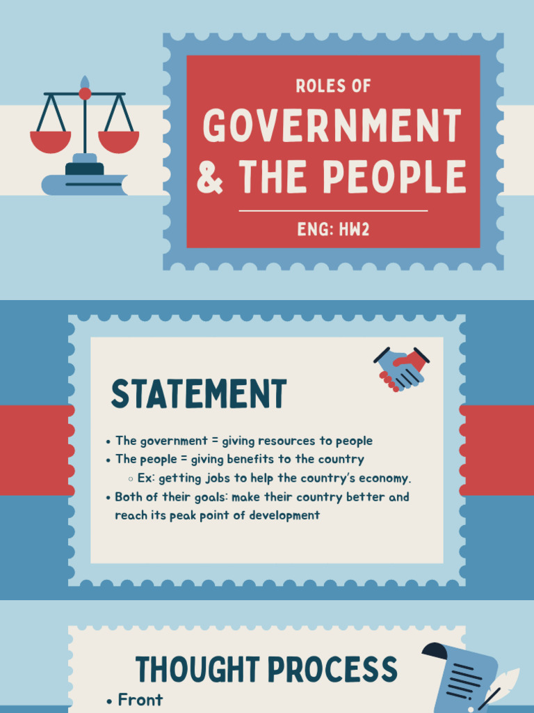 Roles of Government and The People | PDF