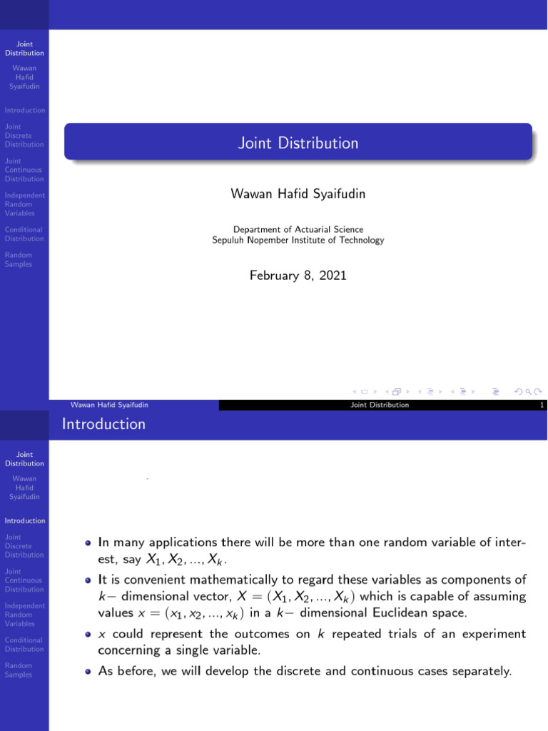 4. Joint Distribution Annotated | PDF