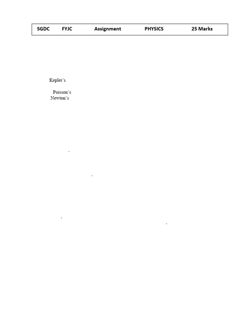 11 Phy Ass. Final | PDF
