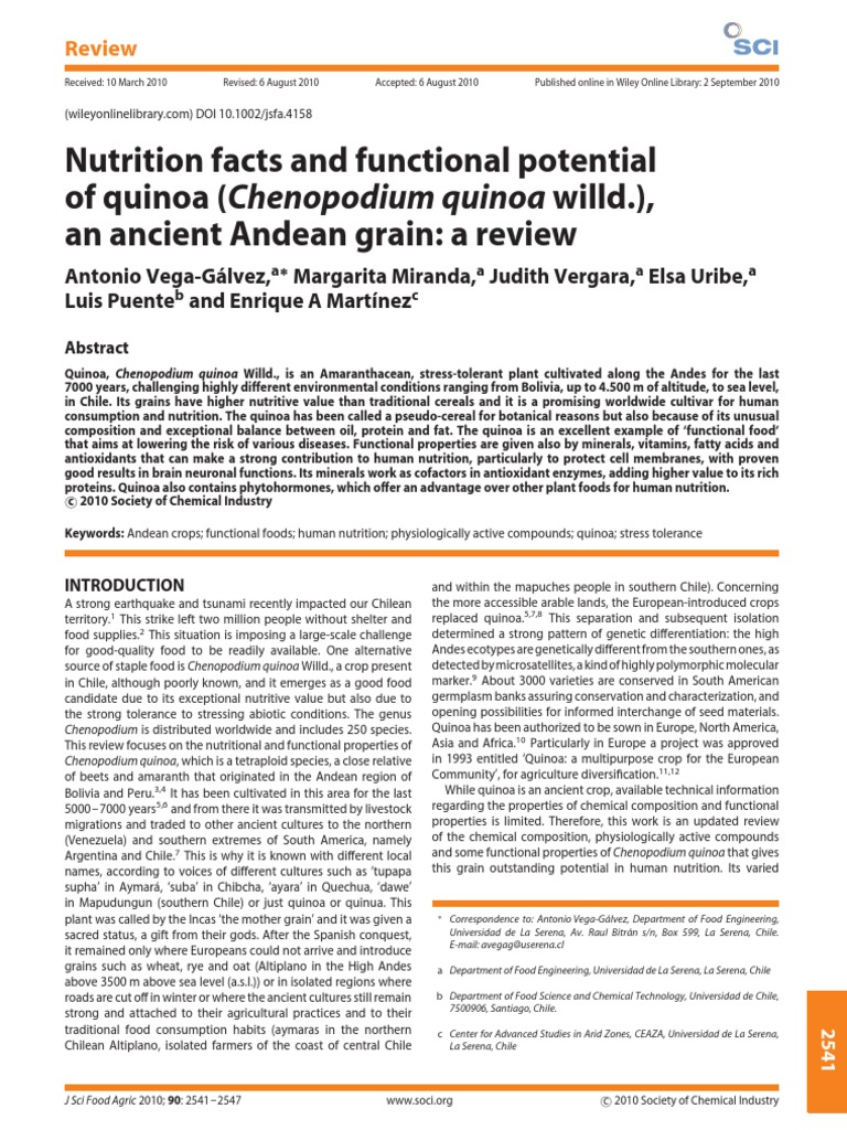 QuinoaFacts Others | PDF | Quinoa | Antioxidant