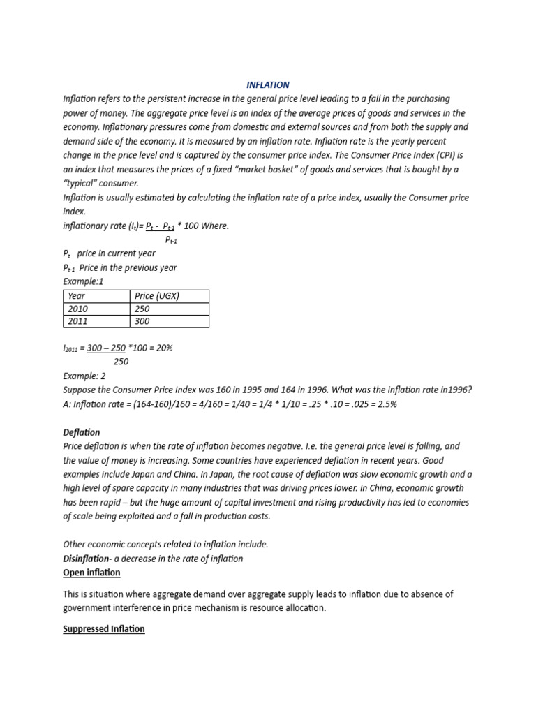 Inflation 2 | PDF | Cost Of Living | Inflation