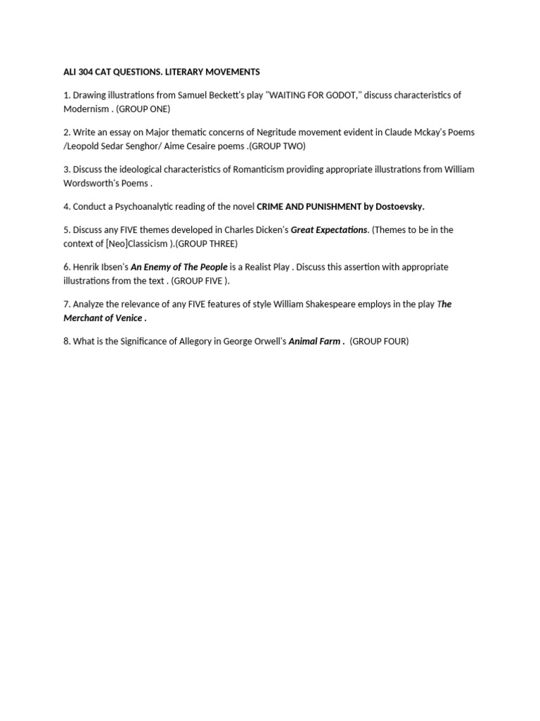 Ali 304 Cat Questions-1 | PDF