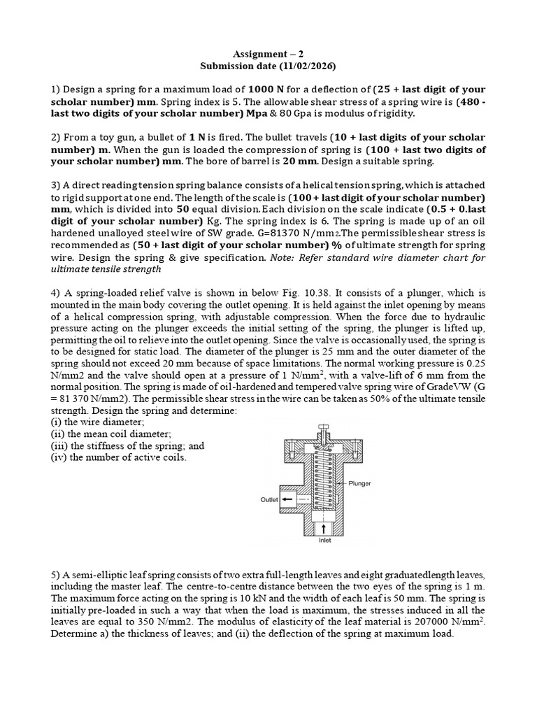 Assignment 2 | PDF | Strength Of Materials | Mechanical Engineering