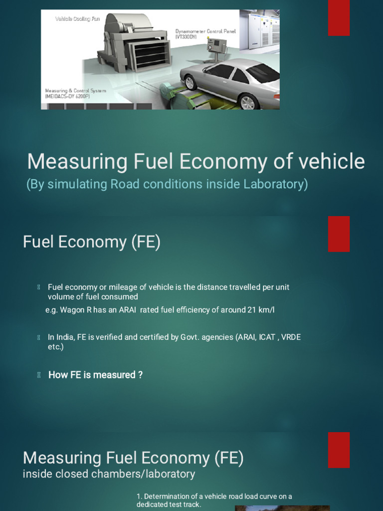 Fuel economy in vehicle | PDF