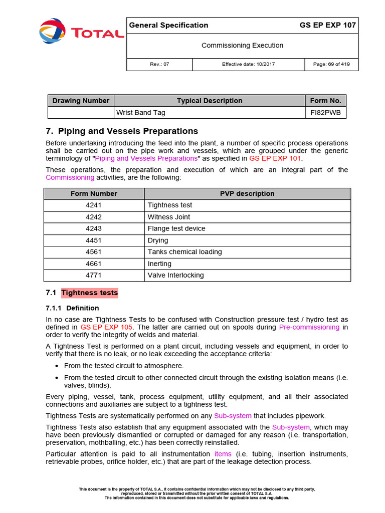 Attachment 5 - GS EP EXP 107 - General Specification (Commissioning ...