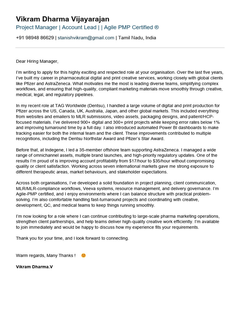Cover Letter Request | PDF | Pfizer | Economies
