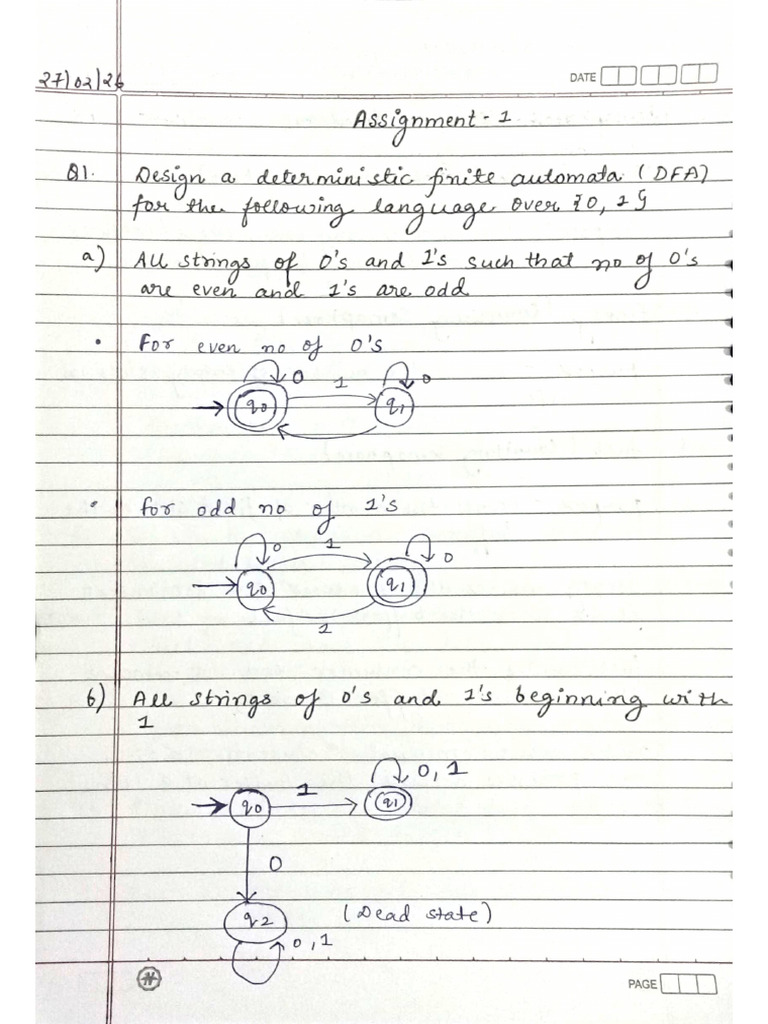 Ritick TAFL Assignment -1 | PDF