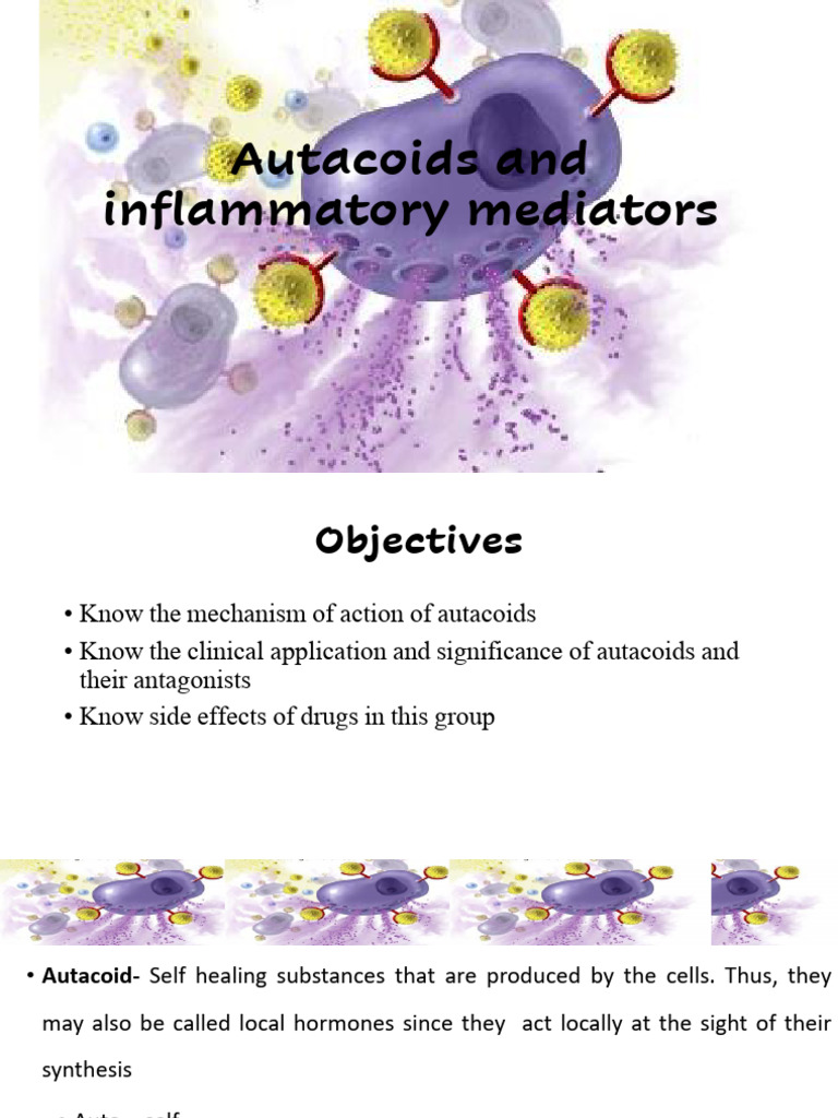 Autacoids and Inflammation Is (Pharmacology) | PDF | Serotonin | Asthma