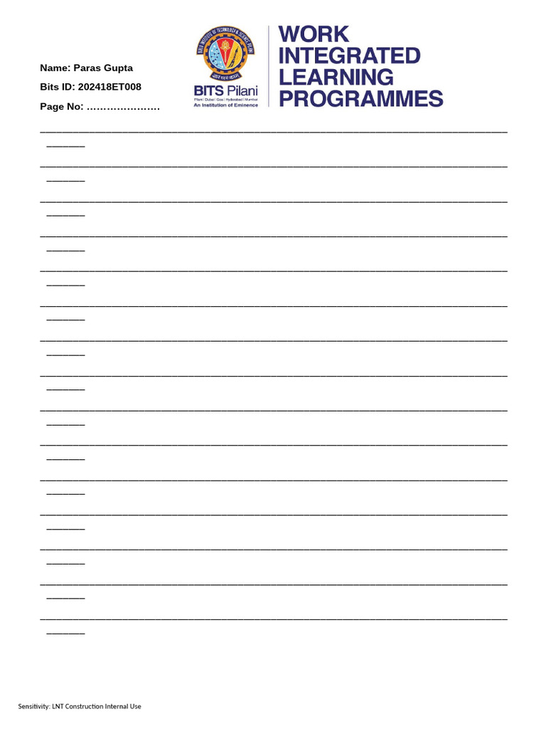 BITS Assignment Format | PDF