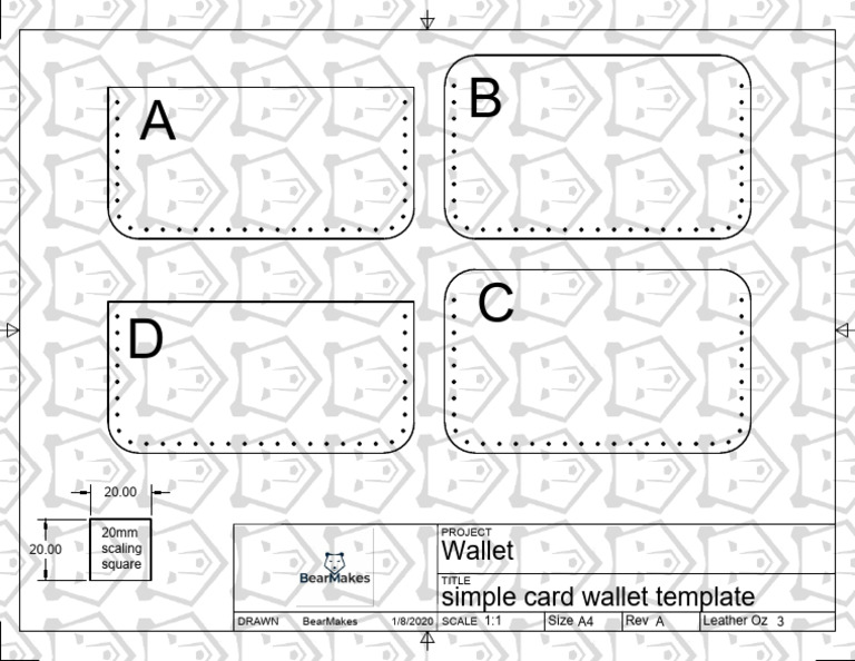 Simple Card Wallet Template Final | PDF
