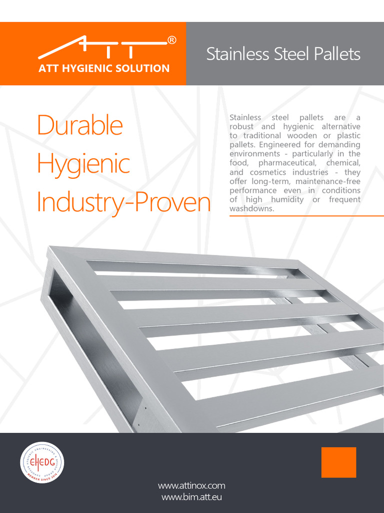 ATT Stainless Steel Pallets | PDF | Pallet | Hygiene