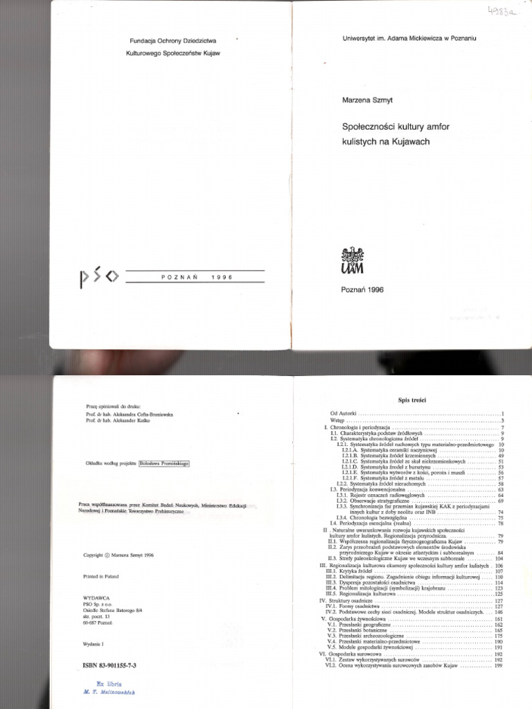 Szmyt Spolecznosci Kultury Amfor Kulistych | PDF