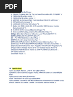 Comprehensive Drone Parts List | PDF