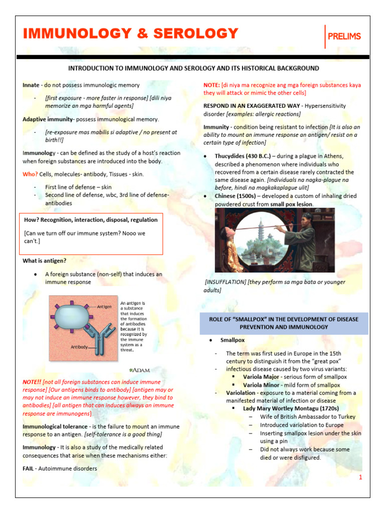 3a - Group 1 - Prelims Project | PDF | Immune System | Smallpox