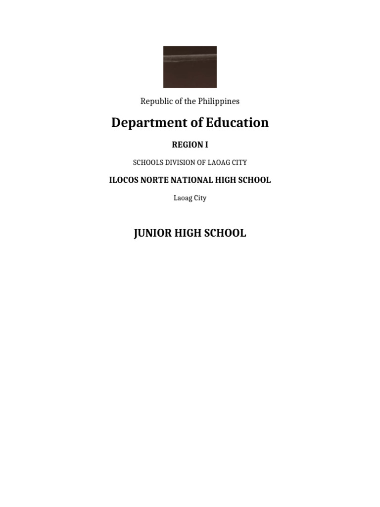 Deped Header Format | PDF
