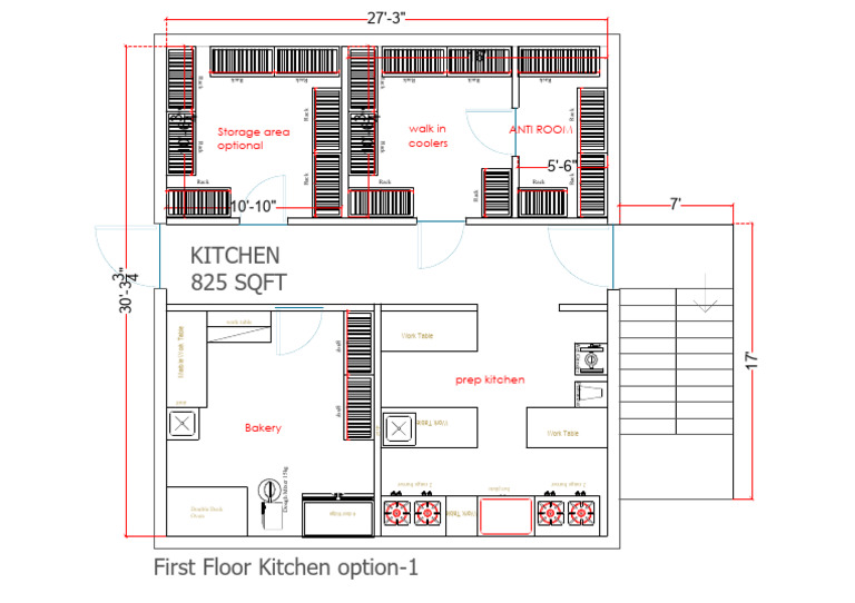 Fd-1 Kitchen First Floor Final (20!10!22) | PDF | Cooking | Home