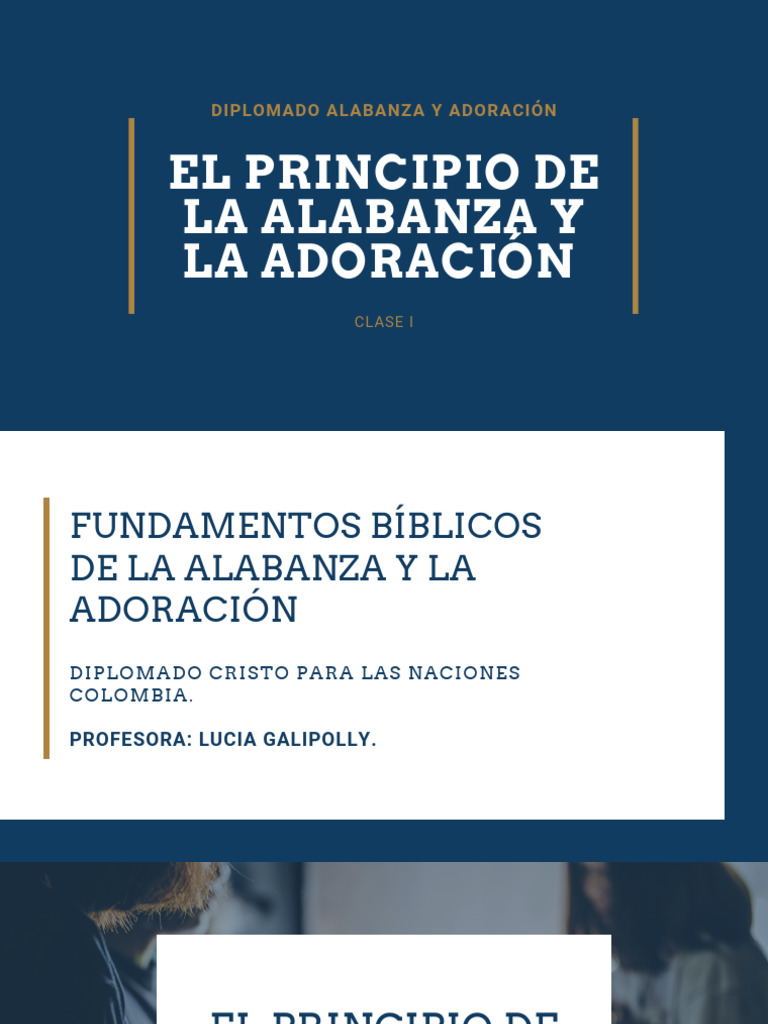 El Principio de La Alabanza y La Adoración | PDF | Templo en jerusalén ...