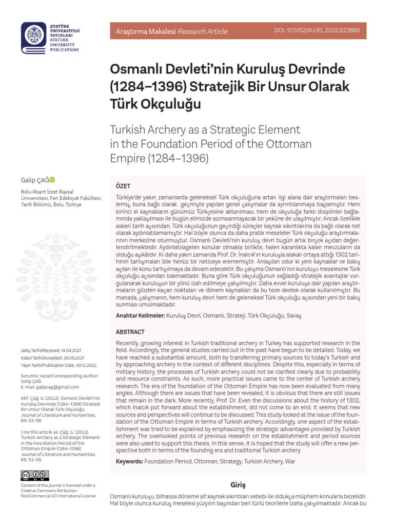 Osmanli Devletinin Kurulus Devrinde 1284 | PDF