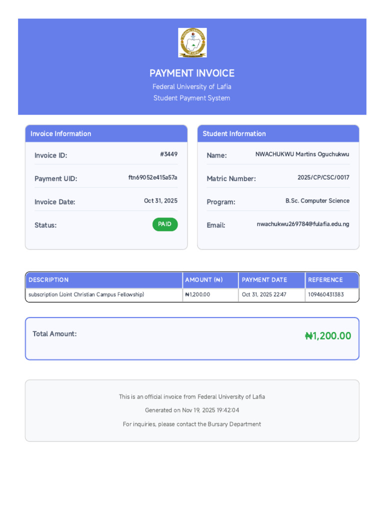 Payment Invoice - Ftn69052e415a57a | PDF
