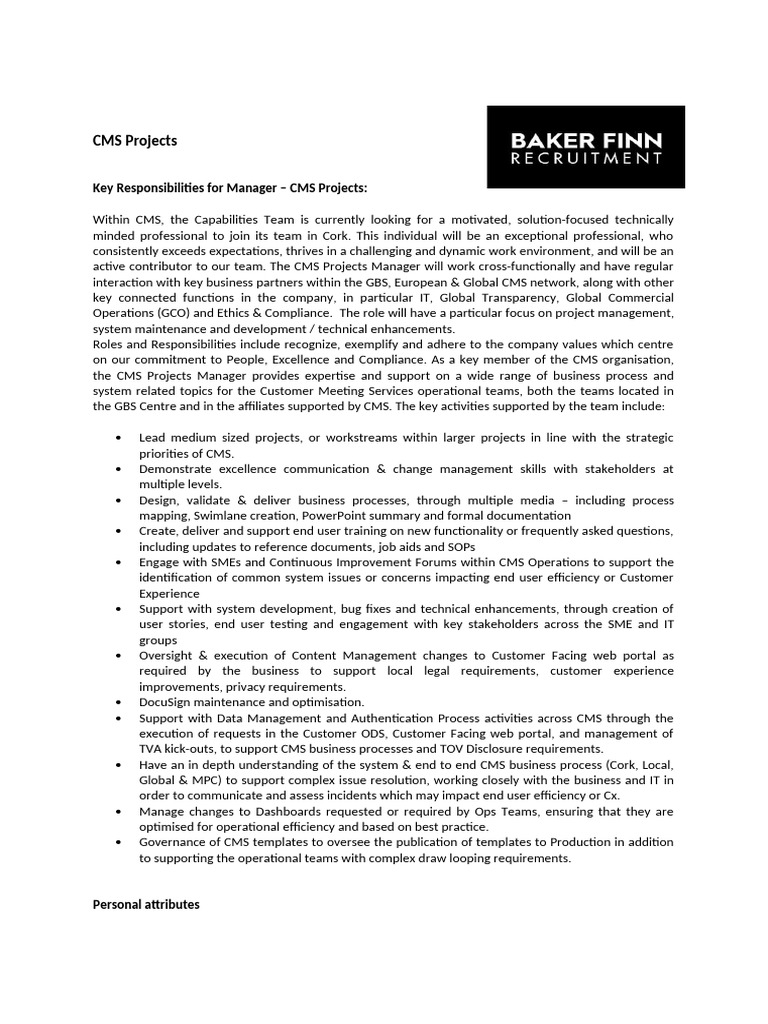 Baker Finn - CMS Project | PDF | Discrimination