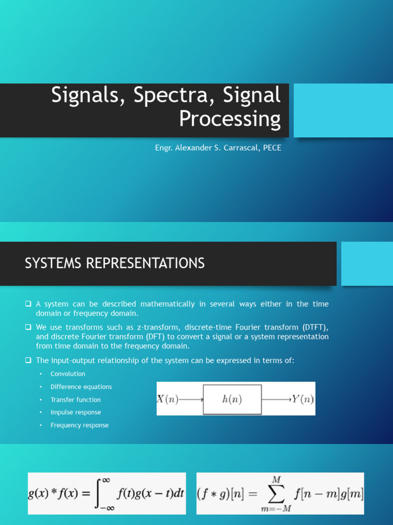 02 - Signals, Spectra, Signal Processing - SY 2025-2026-2 | PDF ...