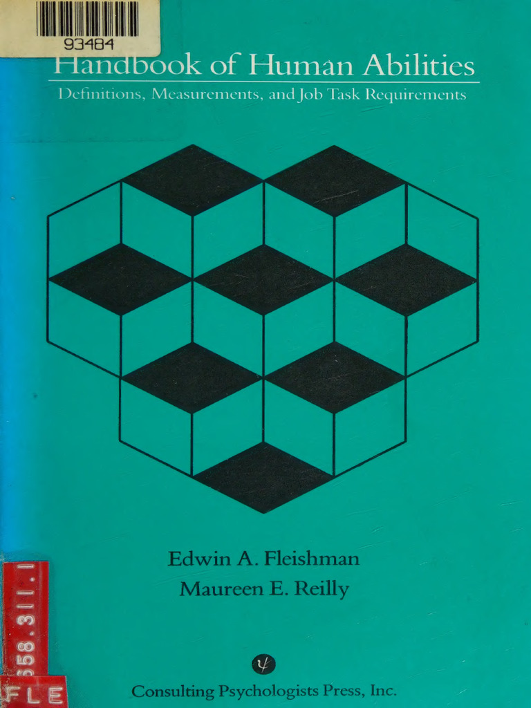 Handbook of Human Abilities (Definitions, Measurements and Job Task ...