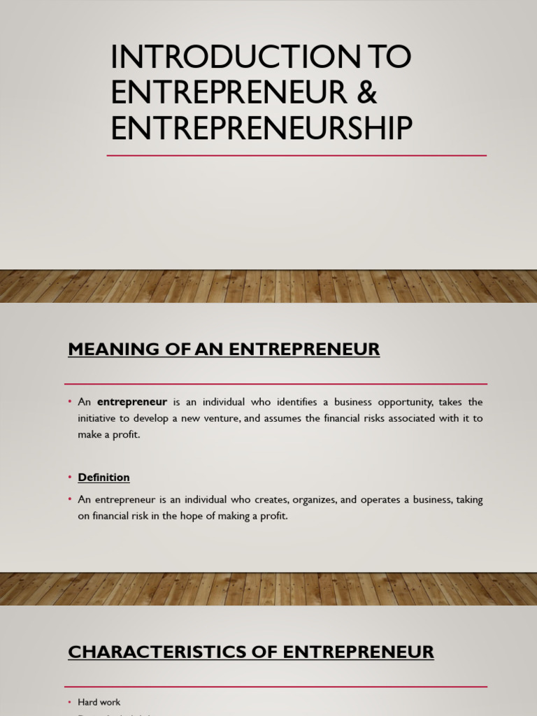 Module 1_Introduction to Entrepreneur & Entreprene_260213_200711 | PDF ...
