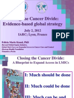 Closing The Cancer Divide: A Blueprint For Action