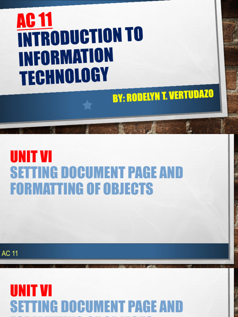 Ac 11 Unit 6 Basic Application Software | PDF | Spreadsheet | Microsoft ...