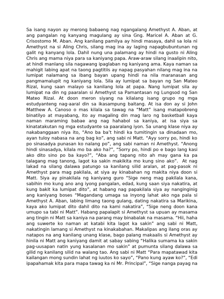 New Filipino Story | PDF
