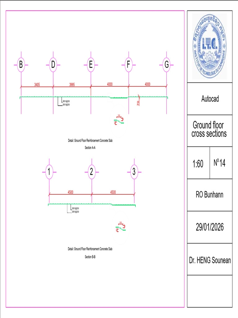 Ground Floor Cross Section | PDF