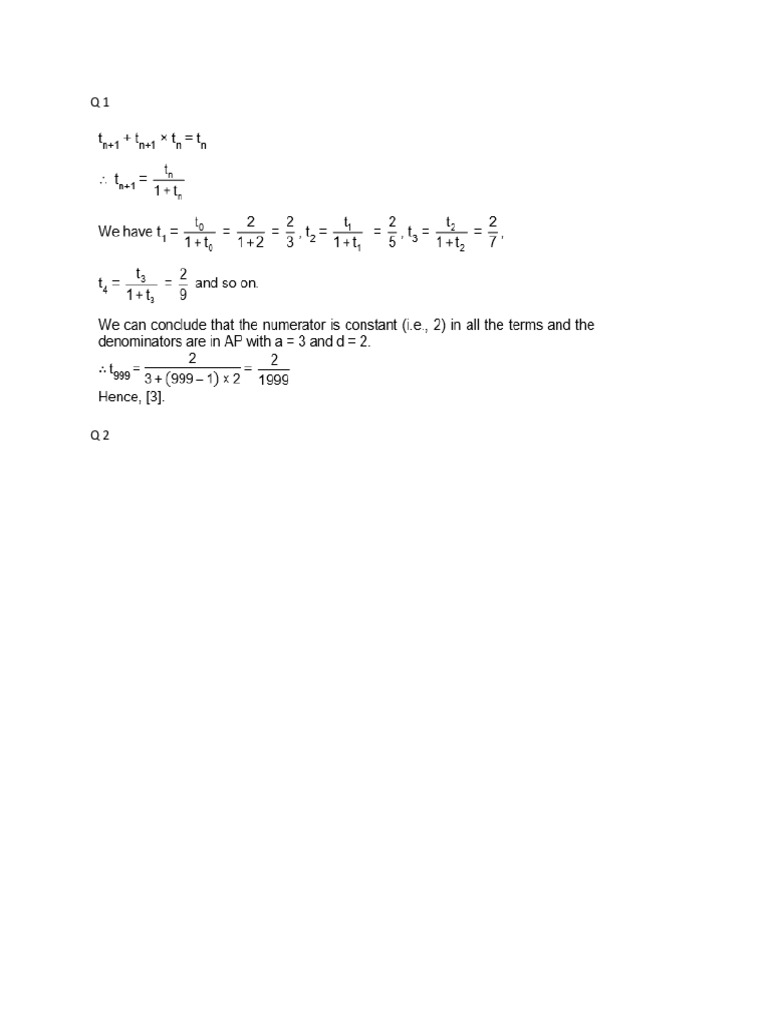 Algebra Daily Practice Sheet 10 Solution | PDF