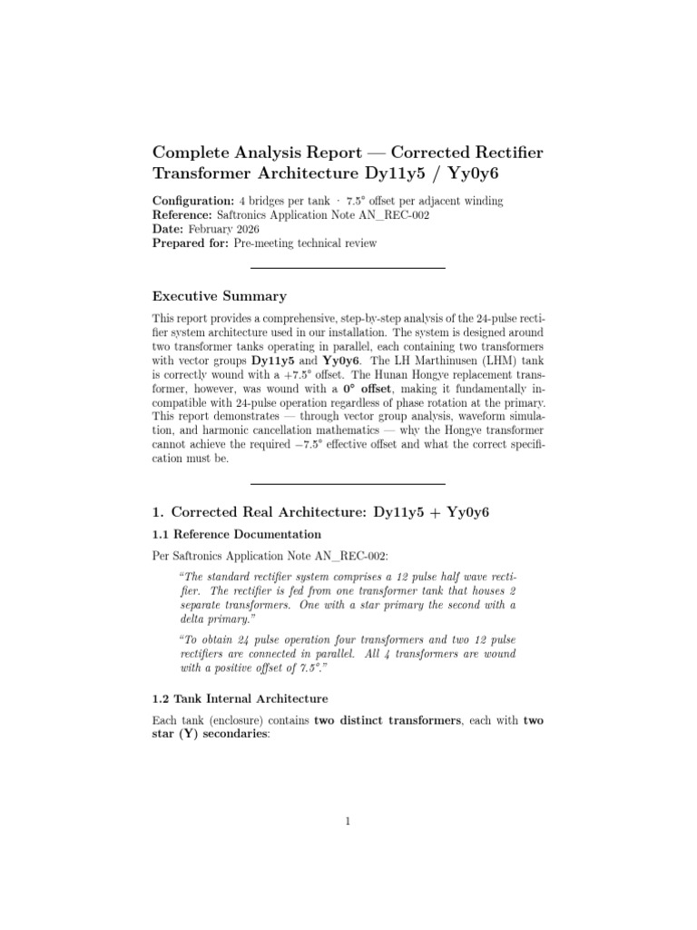 Complete Analysis Report — Correc | PDF | Phase (Waves) | Rectifier