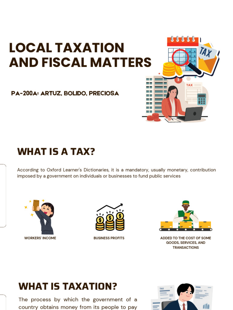 Local Taxation and Fiscal Matters | PDF | Taxes | Property Tax