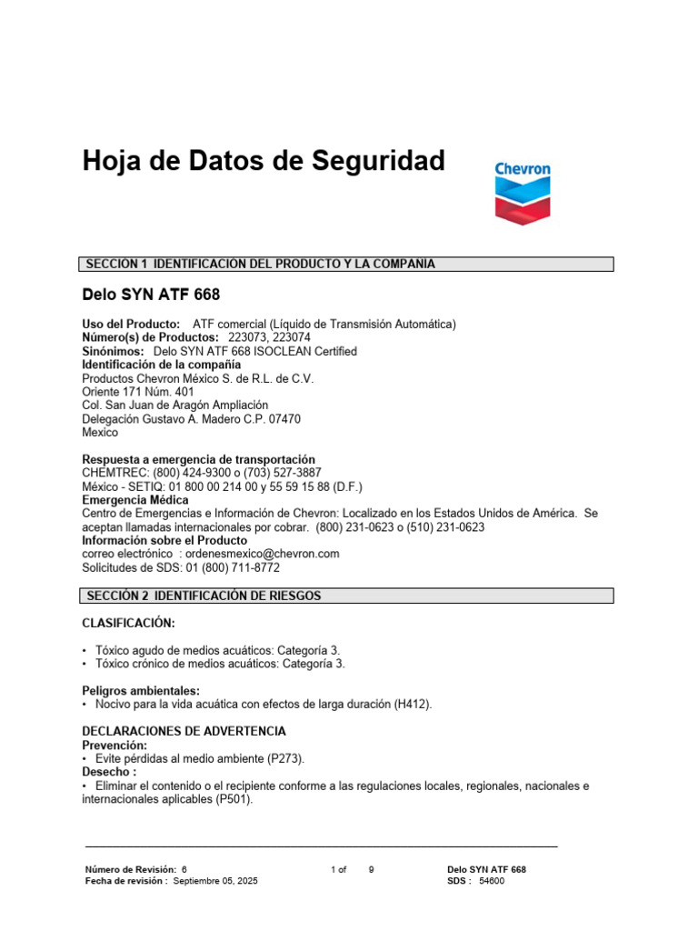 Delo Syn Atf 668 | PDF