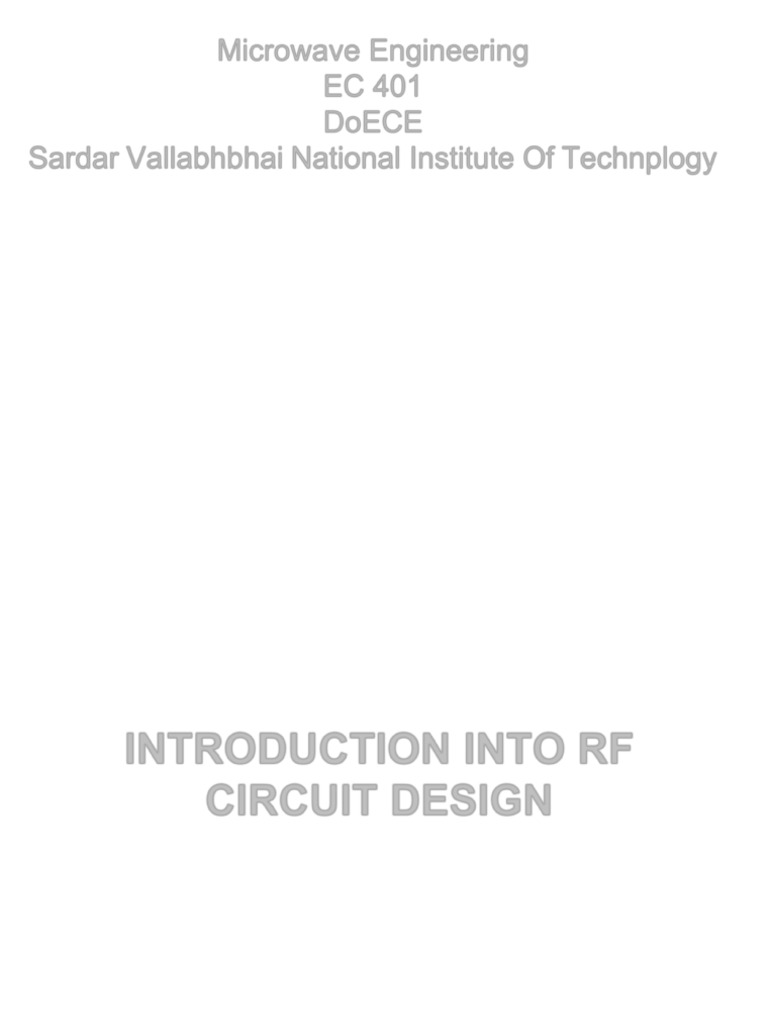 Module 1 Passive Components | PDF | Radio Spectrum | Hertz