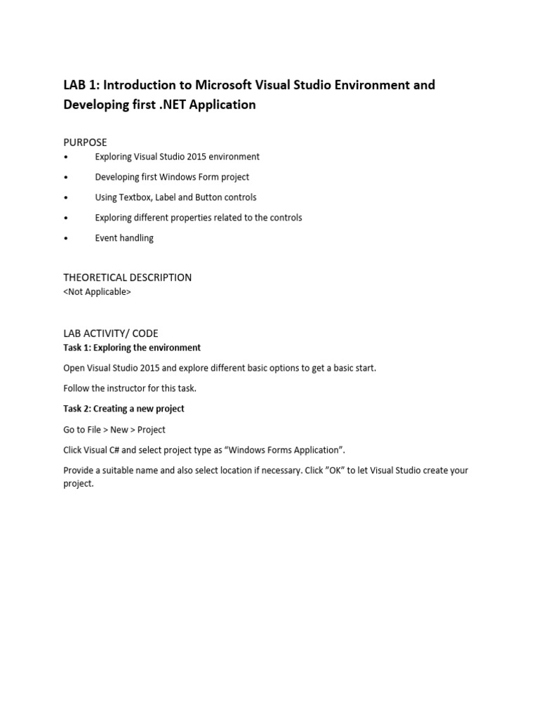 Lab 1 | PDF