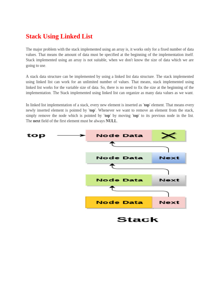 Stack & Queue Using Linked List | PDF | Queue (Abstract Data Type ...