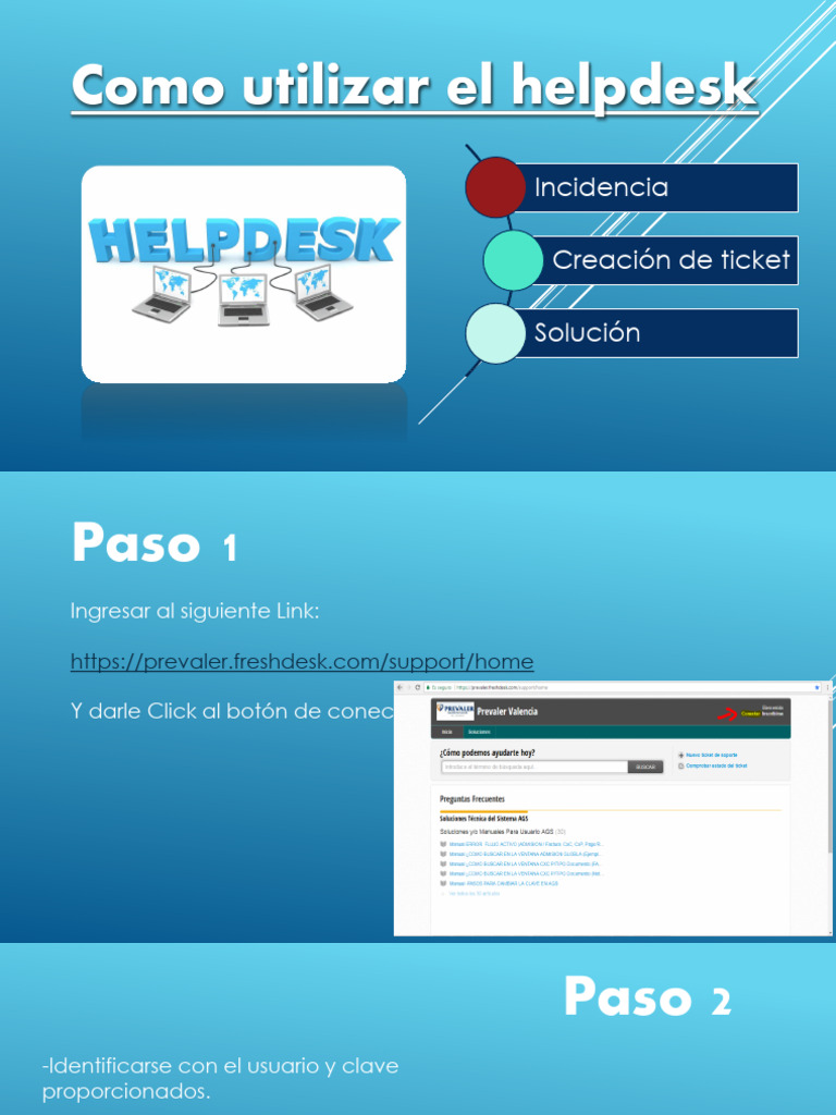Instructivo de Helpdesk | PDF