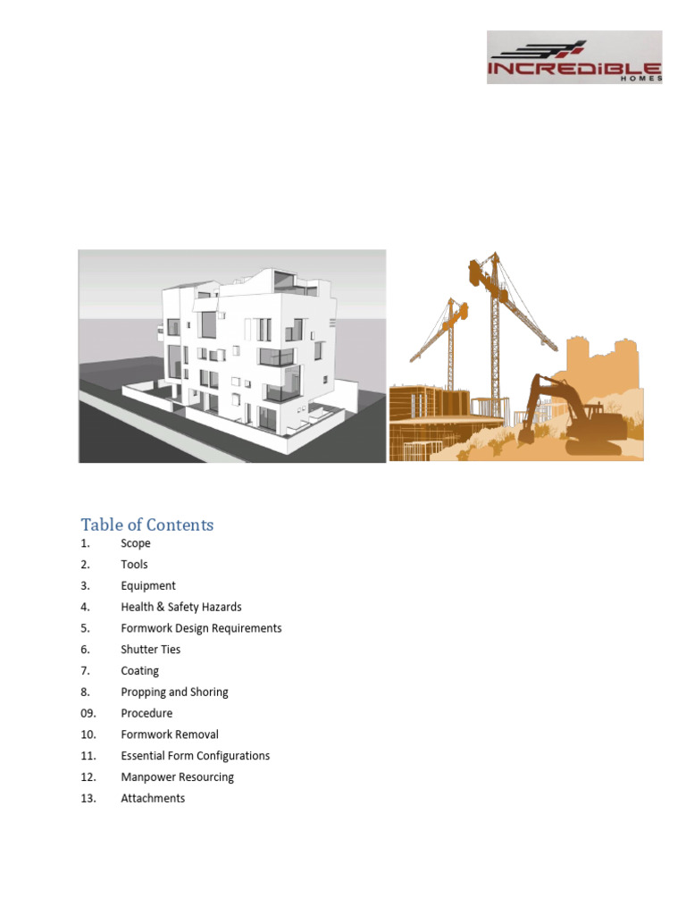Method Statement For Slab | PDF | Concrete | Beam (Structure)