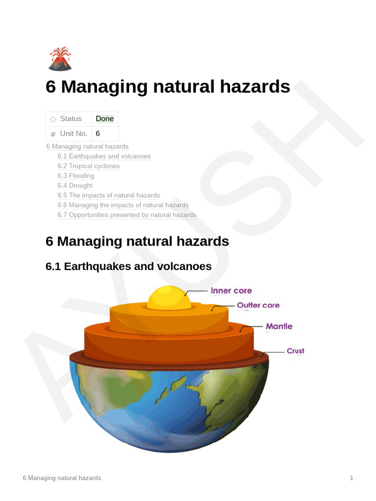6 Managing Natural Hazards | PDF | Tropical Cyclones | Flood