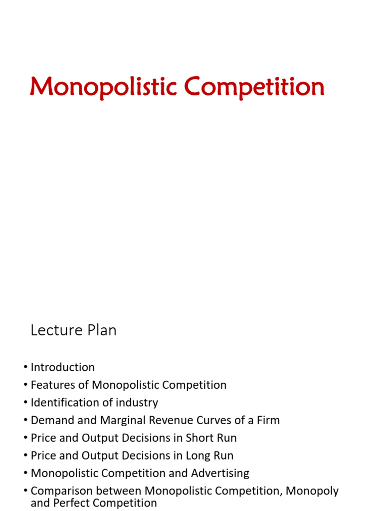 12 Monopolistic Competition | PDF | Monopoly | Profit (Economics)