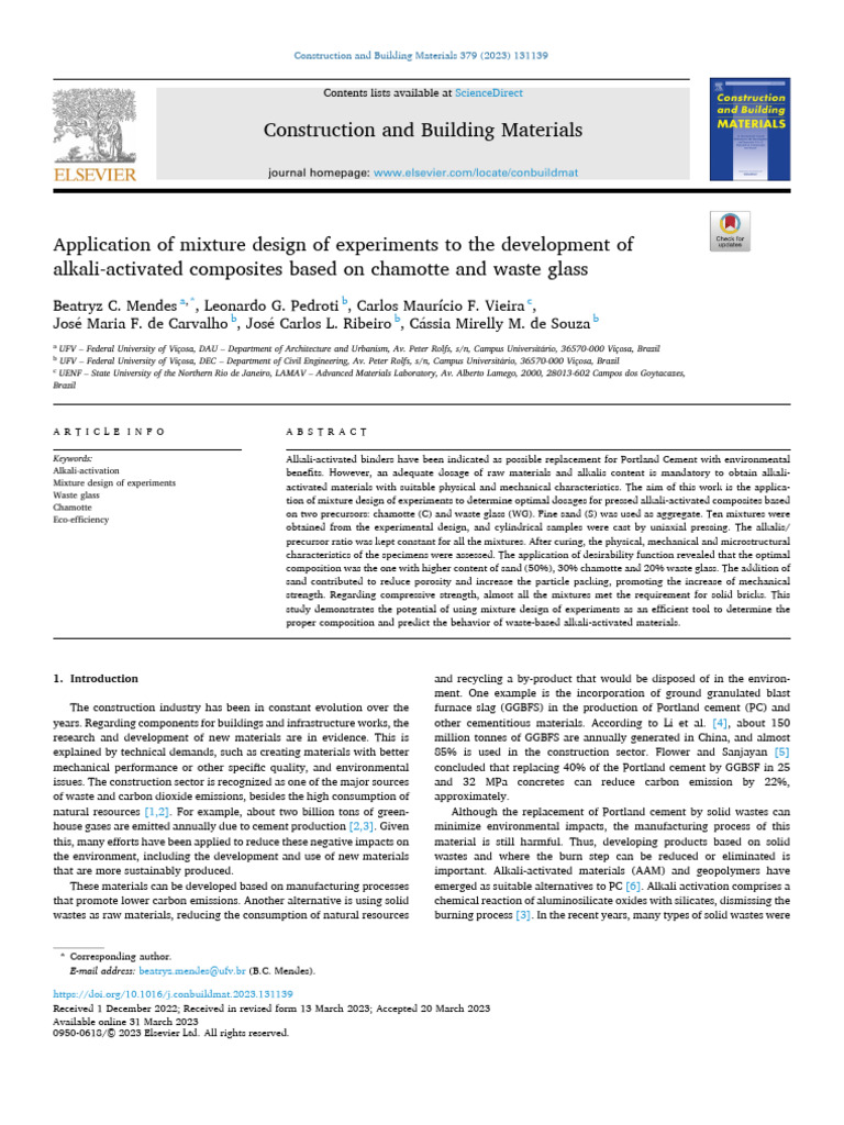 Application of mixture design of experiments to the development of ...