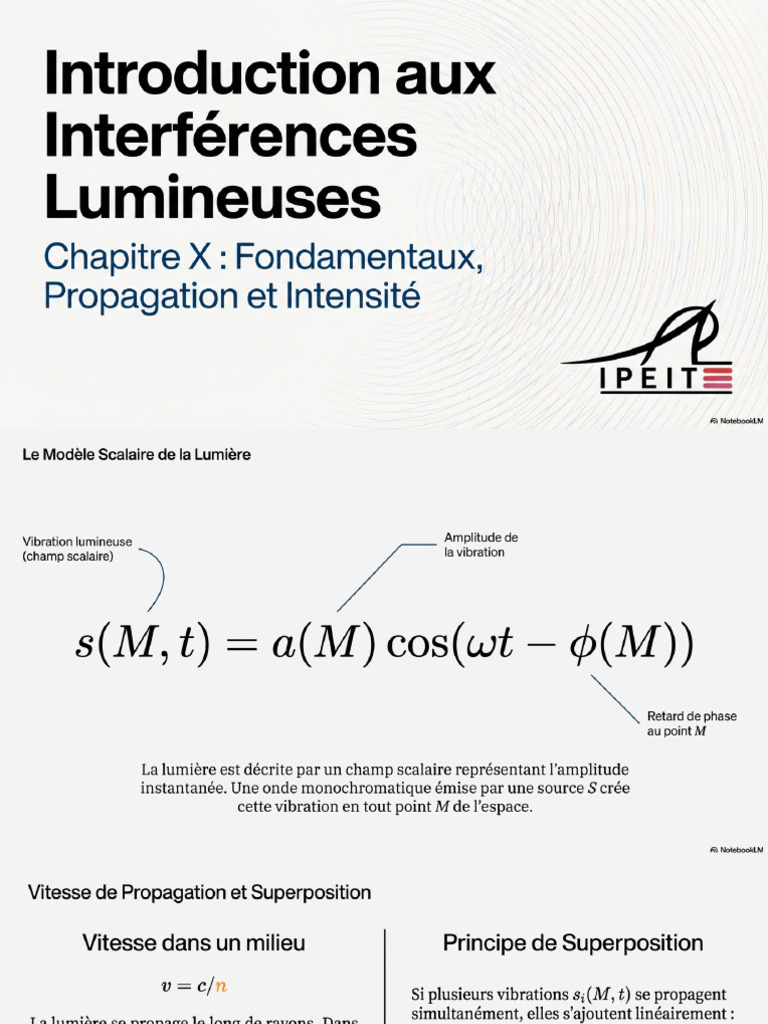 Light Interference Foundations | PDF
