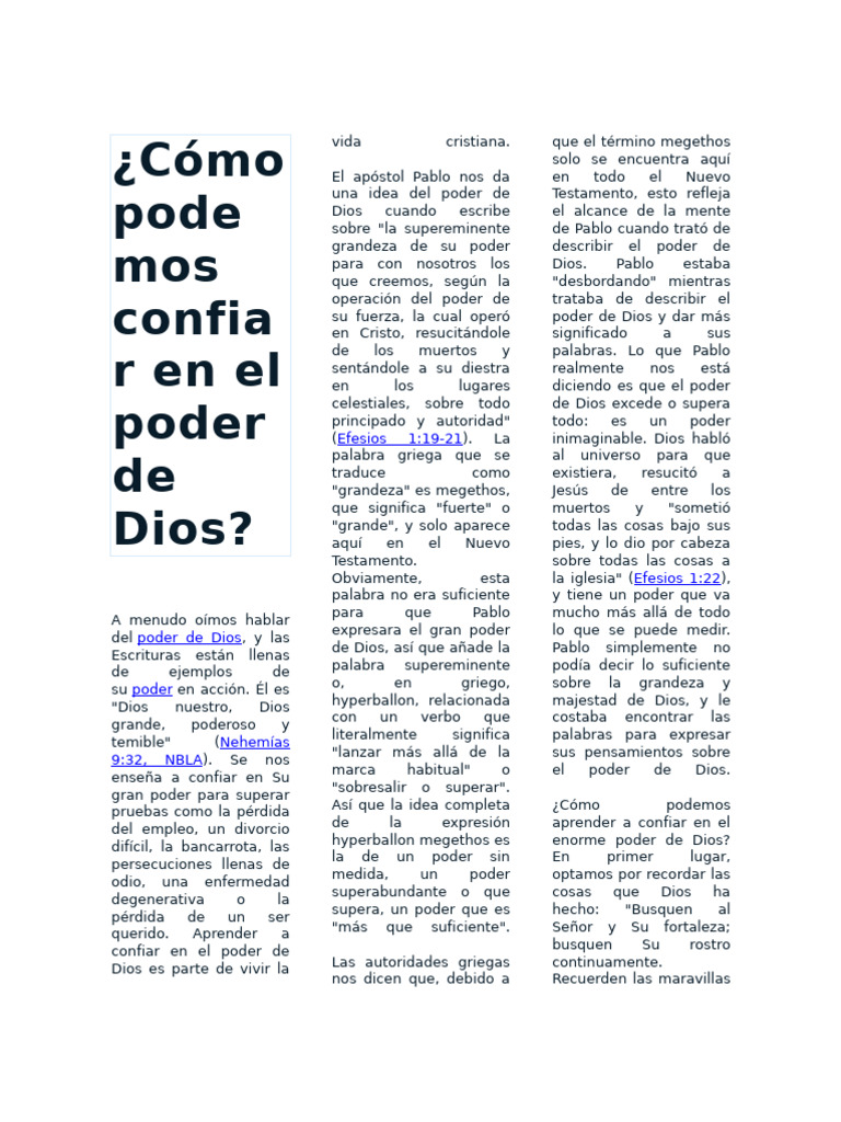 El Poder de Dios 3 | PDF | María, madre de Jesús | Prestado