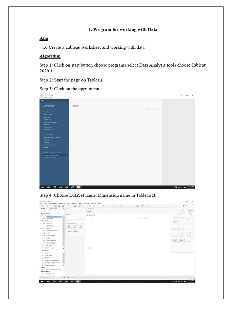 Tableau | PDF | Computing | Information Science