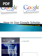 Google Scholar : Guide de recherche académique | PDF | Sciences de l ...